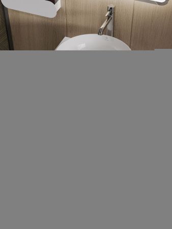 Тумба с раковиной Orange Line Li-60TuwMDF+B07-420W 60х50 подвесная цвет белый