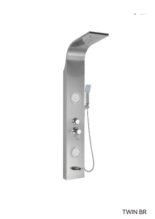 Душевая панель Cerutti SPA CT9988 прямоугольная настенная