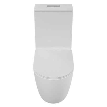 Унитаз напольный с бачком Grossman Торнадо GR-4494MSQ белый с сиденьем микролифт безободковый смыв торнадо