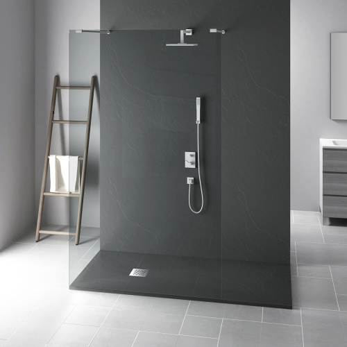 Душевой поддон Vincea H25 VST-4SR8010A 100х80 искусственный камень антрацит - фото 2