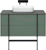 Тумба под раковину Allen Brau Reality 1.32007.CGM 100х46х50 подвесная цвет зеленый/серый