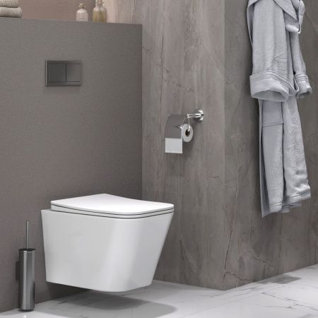 Унитаз подвесной Taliente Correto Tornado 3 CR55003 белый с сиденьем микролифт безободковый смыв торнадо