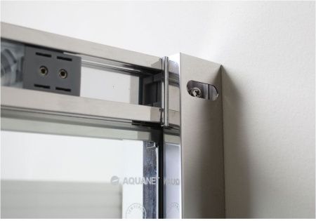 Душевой уголок Aquanet Delta NPE2142 100х100 стекло прозрачное профиль хром без поддона