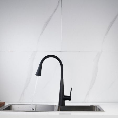 Смеситель для кухни Rose R213H на мойку черный