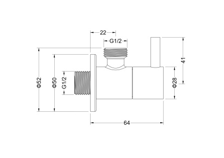 Переходник угловой Aquatek AQ2452MB