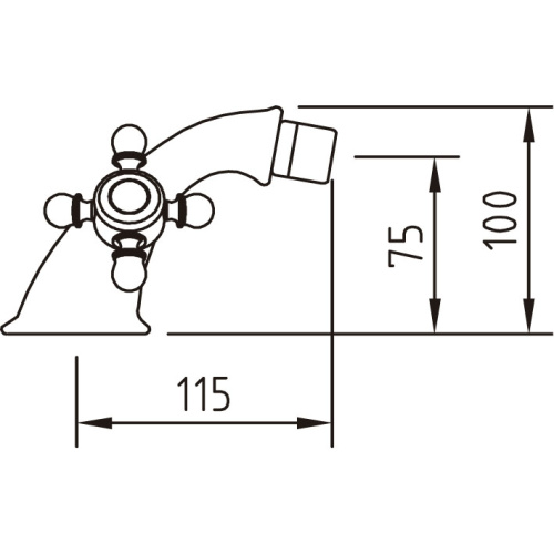 Смеситель Clever With2 Antigona 94475 на биде хром - фото 2 Смеситель Clever With2 Antigona 94475 на биде хром - фото 2