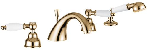 Смеситель Emmevi Deco Ceramic 121120/BR на борт ванны бронза