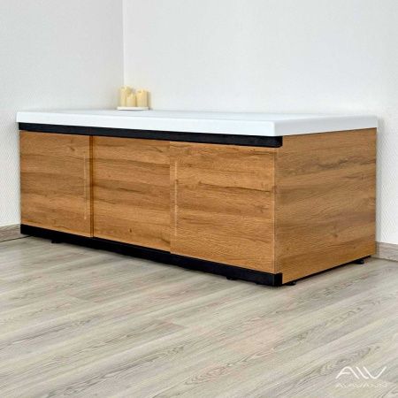 Экран под ванну Alavann Alt 170 см ALV1203002 фронтальный МДФ раздвижной коричневый