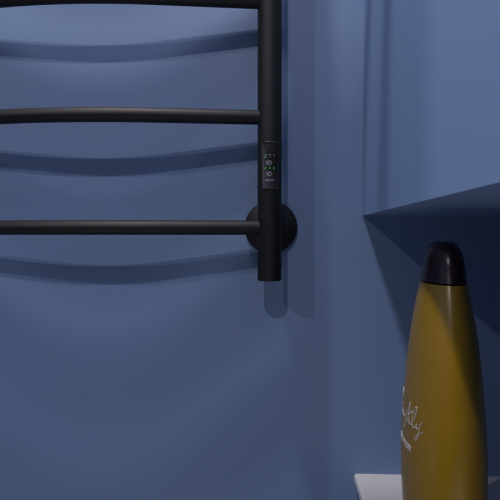 Полотенцесушитель Маргроид Вид 4 04-8050-1051-9005R 53х80 электрический черный матовый - фото 3