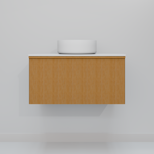 Тумба с раковиной ArtDecco Andy (Энди) AAN08W11S300 80x45x40 подвесная цвет белый дуб - фото 3