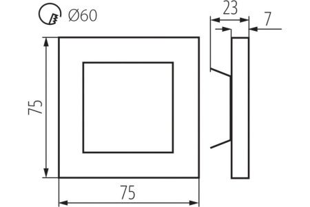 Подсветка для лестниц Kanlux APUS (АПУС) 23107