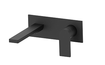 Смеситель AQG Alpha 01ALC170NG встраиваемый в стену черный матовый