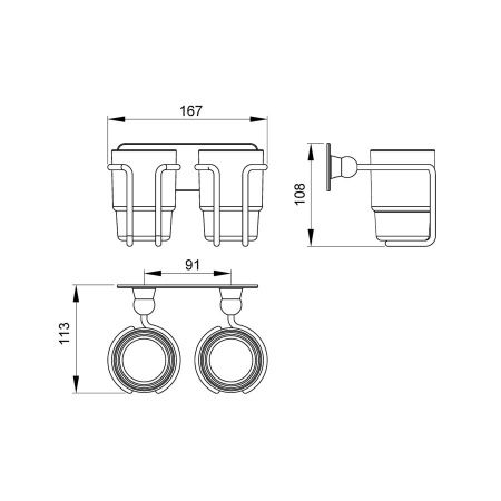 Стакан для зубных щеток Timo Nelson 150032/00