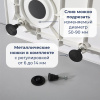 Душевой поддон из стеклопластика RGW SMC-стеклопластик 57350199-01 90х90 белый с ножками