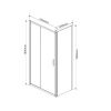 Душевой уголок Vincea Garda VSR-1G1015CL 150х100 стекло прозрачное профиль хром без поддона
