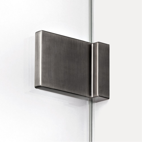 Душевая шторка на ванну New Trendy AVEXA Gunmetal brushed EXK-3519-WP 90х150 стекло прозрачное профиль оружейная сталь - фото 3