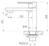 Смеситель BelBagno NOVA NOV-LVM-IN на раковину сатин