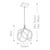 Светильник подвесной Kichler Ciri (Цири) QN-CIRI-P-WH