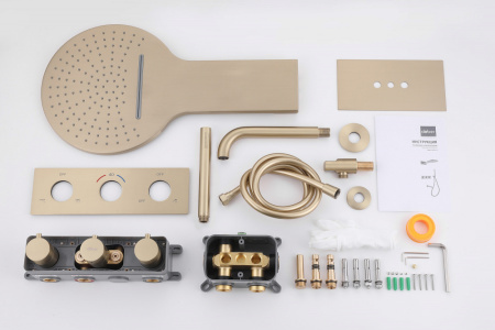 Душевая система ABBER AF8150G встраиваемая в стену