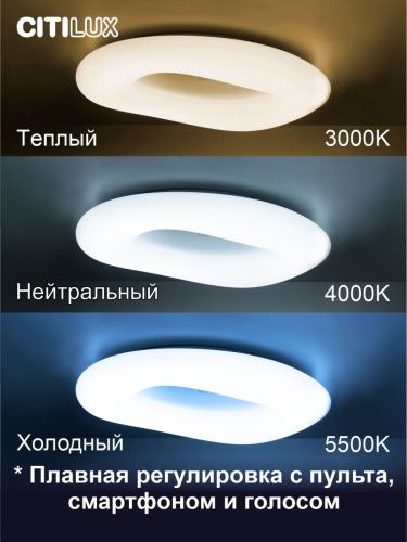 Люстра потолочная Citilux Стратус Смарт CL732A800G - фото 2