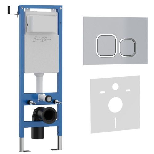 Комплект сантехническая инсталляция с клавишей смыва Iberica Blanca ESTI-Q IB.001M.834 - фото 2