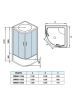 Душевой бокс WeltWasser WW500 EMMER 150/85/55 (10000003925) 150х85
