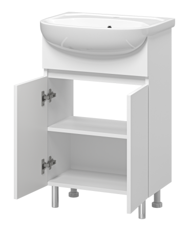 Тумба под раковину Misty Элегия Э-Эле01055-011Н 50х30 напольная цвет белый