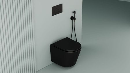 Гигиенический душ со смесителем Sancos Start SC1001MB черный