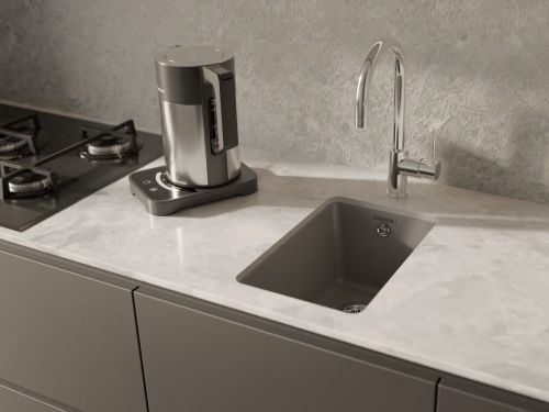 Кухонная мойка Rivelato BERKANA BK-25 grigio metallizzato 31х46 цвет серый металлик - фото 5