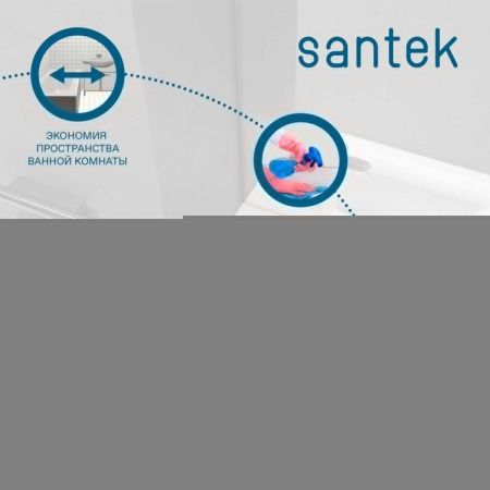Раковина из сантехнического фарфора Santek Миранда WH302500 40х20 накладная цвет белый