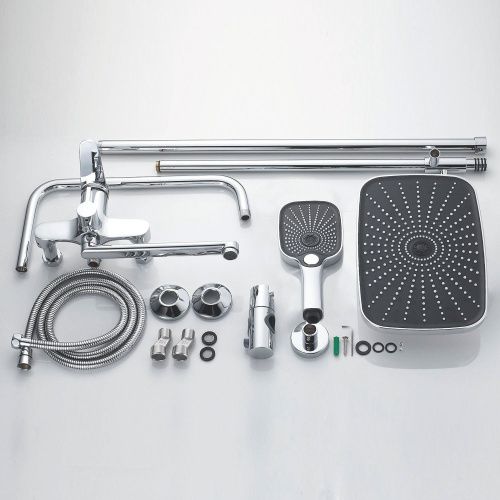 Душевая стойка Shevanik S6236 настенная цвет хром - фото 5