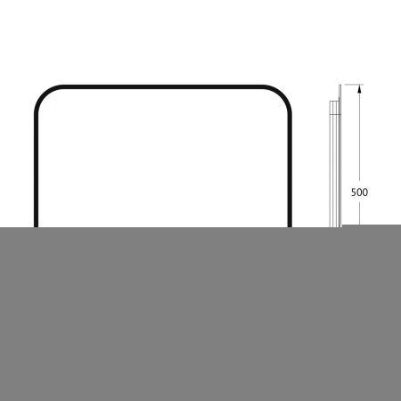 Зеркало с подсветкой Defesto AURA DF 2973RH 60х50 подвесное