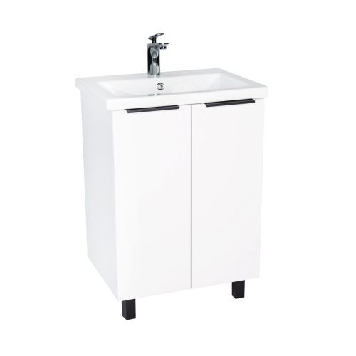 Тумба под раковину Viant Берлин VBER60MDBEL-T2ST 60х40 напольная цвет белый