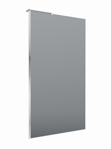 Душевая перегородка BelBagno UNO UNO-L-1-TB-110-GR-Cr 110х200 стекло тонированное профиль хром - фото 3