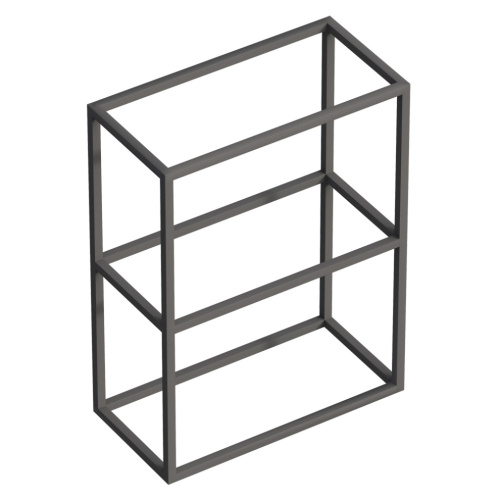 Полка Cezares CADRO CADRO-60/30/80-2C-SO-MET-ST 60х30х80 подвесная цвет черный матовый - фото 2