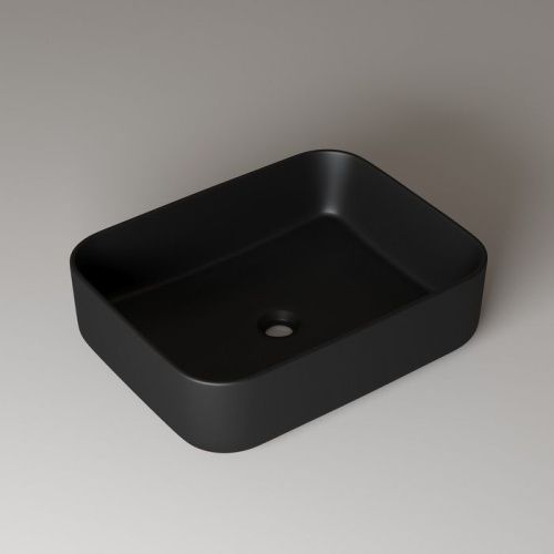 Раковина керамическая IDDIS Bridge BRIBM05i27 39х50 накладная цвет черный без отверстий под смеситель - фото 4