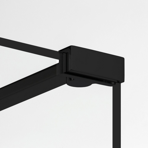 Душевая шторка на ванну New Trendy NEW MODUS Black EXK-1934-WP 90х150 стекло прозрачное профиль черный ориентация универсальная - фото 3