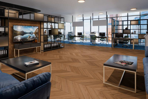 Кварцвиниловая плитка Damy Floor CHEVRON LVT DF08-Ch-LVT Блуа - фото 5