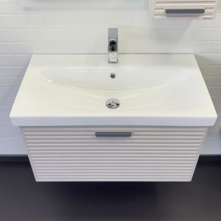 Тумба с раковиной Comforty Касабланка 00-00015382CF 80х50 подвесная цвет серый