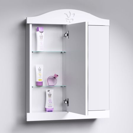 Зеркало-шкаф Aqwella Y FR0406 70х80 подвесной цвет белый