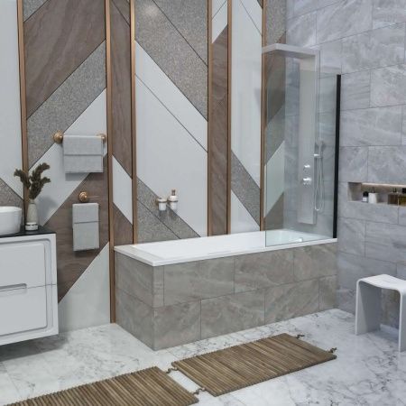 Ванна из литьевго мрамора Taliente Egoista EG2318070-1 180х70 пристенная прямоугольная