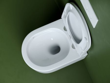 Унитаз подвесной Ceramica Nova ULMA CN4006T белый с сиденьем микролифт безободковый смыв торнадо