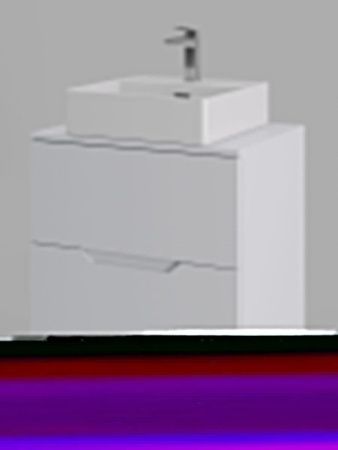 Тумба с раковиной Orange Line Li-60TuwMDF+B04-405W 60х50 подвесная цвет белый