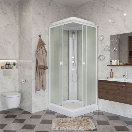 Душевая кабина Niagara Promo P90/13Q/MT 90х90 квадратная с крышей ориентация универсальная