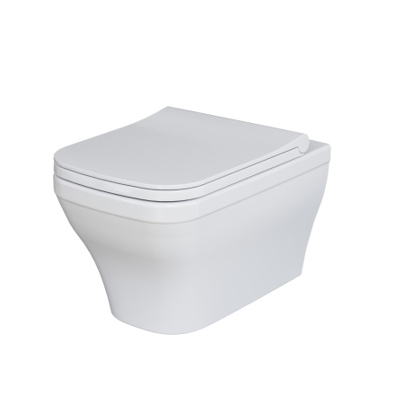 Чаша унитаза подвесная Ambassador Benefit 203T20001R цвет белый глянцевый без сиденья каскадный смыв