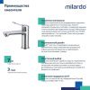 Смеситель Milardo Enjoy ENJSB00M01 на раковину хром