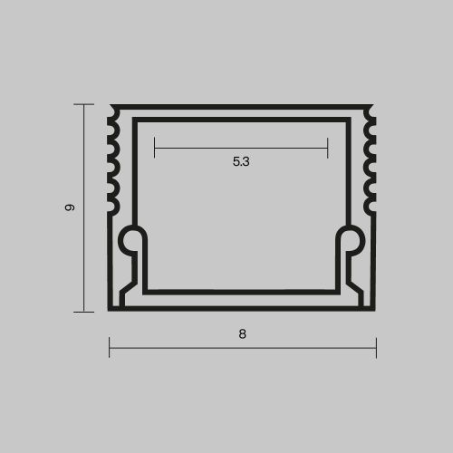Алюминиевый профиль накладной Maytoni Led Strip 631002 - фото 5