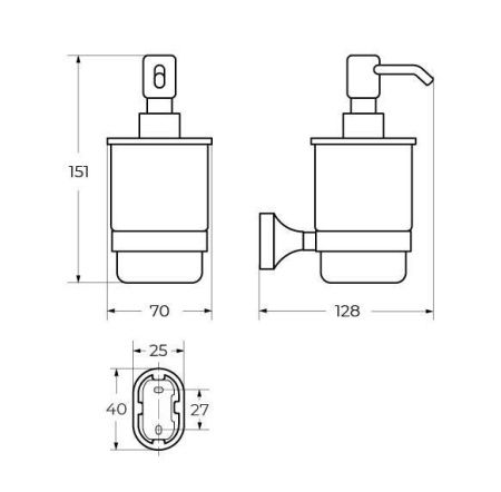 Дозатор Art&Max OVALE AM-E-4099Z