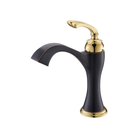 Смеситель Timo Unari 7501/04F на раковину черный/антик матовый без термостата