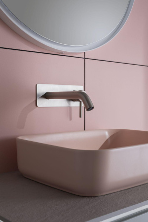 Раковина керамическая Allen Brau Fantasy 4.11021.SM 50х36 накладная цвет розовый без отверстий под смеситель